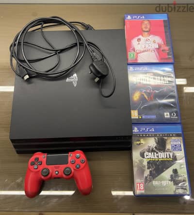PlayStation 4 (Ps4) Pro 1 Tb , 3 games , 3 controllers PlayStation 4 (Ps4) Pro 1 Tb , 3 games , 3 controllers