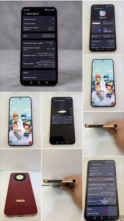 للبيع Honor X9d 5G – 12GB RAM / 256GB – أحمر – حالة ممتازة جدًا