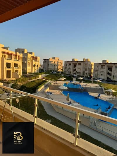 شاليه للايجار مفروش غرفتين بروف خاص وڤيو على الـ pool في جايا الأهلي صبور