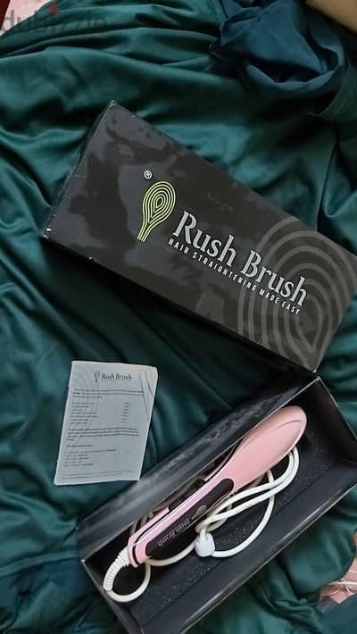فرشة تمشيط الشعر بالكهربا  ماركة rush brush بالكارتونه