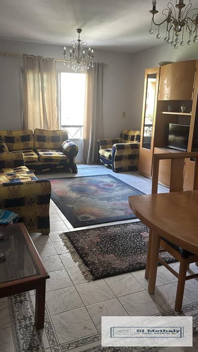 A distinctive furnished apartment for rent in Al Rehab City, New Cairo.