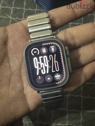 Apple Watch Ultra 2 Natural Titanium - 98% Battery - بالعلبة كسر زيرو