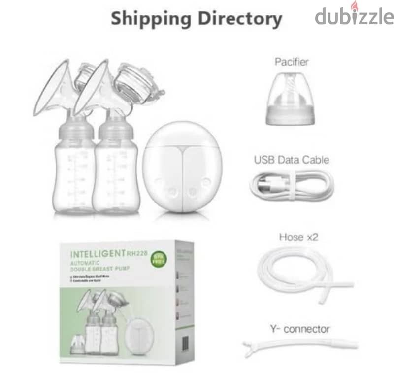Intelligent automatic double breast pump RH228 1