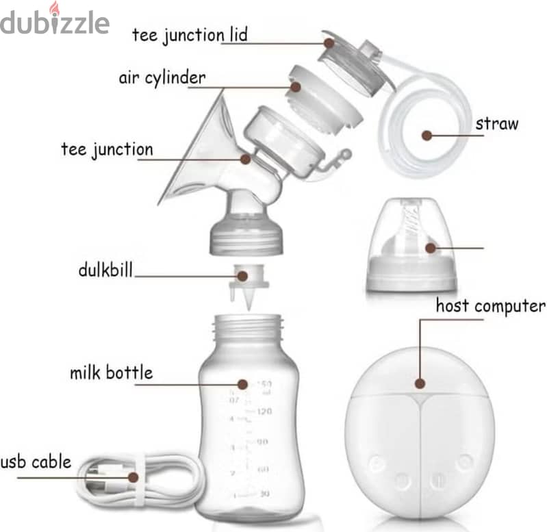 Intelligent automatic double breast pump RH228 7