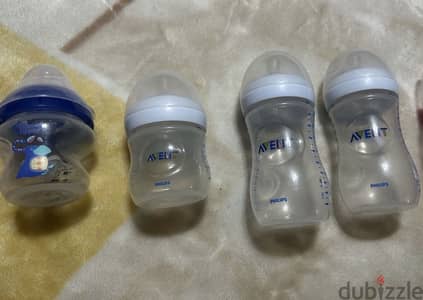 ٣ ببرونه Avent  وببرونه Tommee Tippee