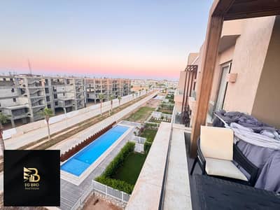 شاليه للايجار مفروش ٣ غرف للموسم بڤيو مباشر على الـ pool في هاسيندا باي
