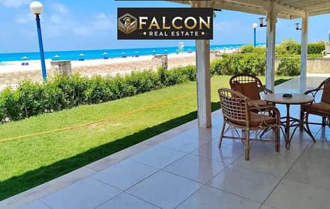 شاليه جاهز للمعاينه بجاردن 77 متر  seaview  متشطب بالكامل للبيع فى مرسيليا بيتش 5 راس الحكمه الساحل الشمالى بجوار  قريه فوكا باى و هاسيندا ويست