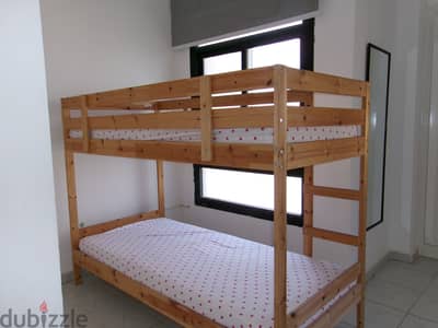 Never used bunk beds + mattress authentic IKEA