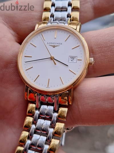 ساعة يد سويسرية فاخرة من ماركة لونجين (Longines)،