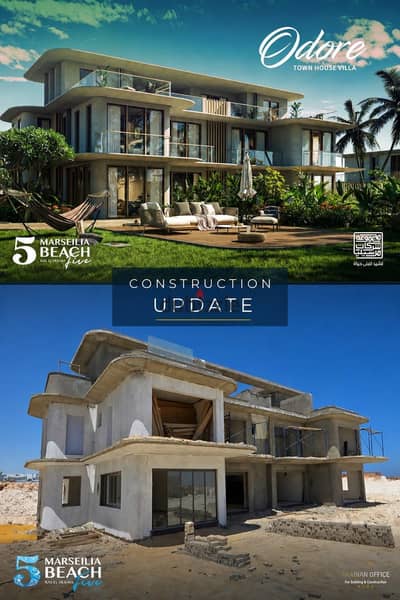  مش كل فيلا في الساحل تقدر تقول عليها Full Sea View. . . لكن دي تقدرفي مارسيليا بيتش5
