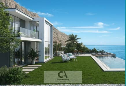 Two-bedroom chalet for sale fully finished with only a 5% down payment in Baymount Ain Sokhna | Direct sea view | 35% cash discount * Baymount *