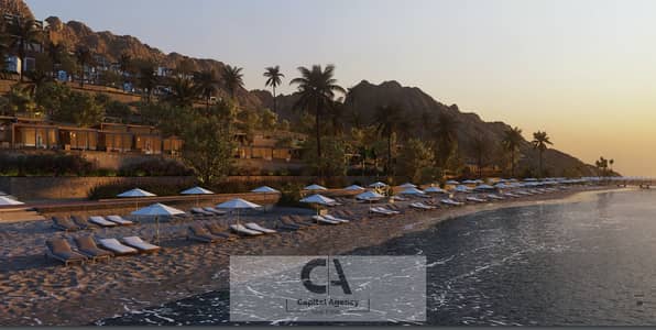 Fully furnished chalet for sale with only a 5% down payment in Baymount Ain Sokhna | Direct sea view | 35% cash discount * Baymount *