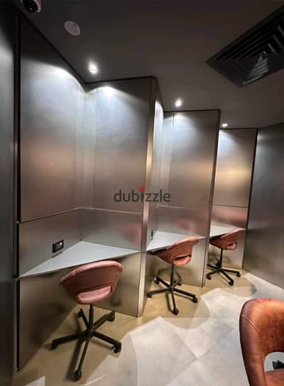 office for rent 117 meter fully finished and furnished in mivida