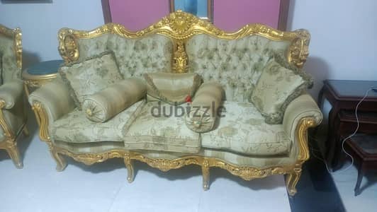 صالون مستعمل   فرنساوي كنبة و4 كراسى وتربيزة 01155228757