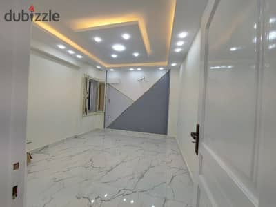 180m apartment legal Camp Shizar 3 rooms and reception 3 in a new tower, 6th floor branching from Port Said