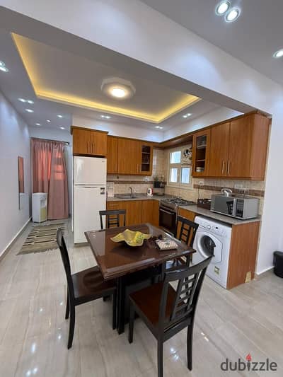 Roof for rent furnished with elevator in Beverly Hills Compound, Phase Two, hotel finish and furnishing