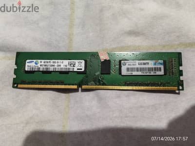 ddr3 4gb samsung رام 4 جيجا قطعة واحدة