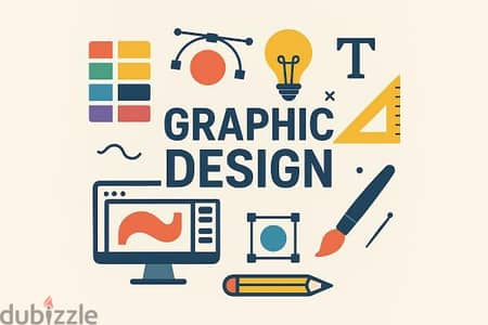 اعمل مصمم جرافيك إحترافي  جميع أنواع التصميمات