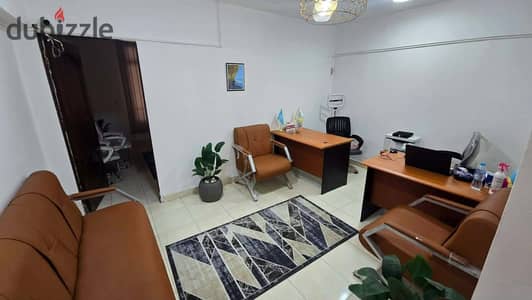 Furnished office with reception room in an excellent location in Tahrir, Downtown 15 thousand