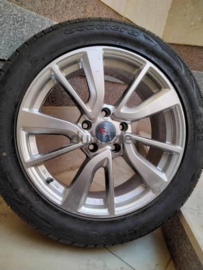 طقم  جنوط ويل ليجيند(wheel legend) مع اطارات (accelera) جاهز للبيع