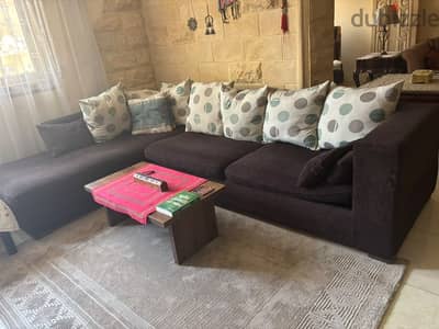 كنبه حرف Lخشب زان احمر ادخل قول سعرك