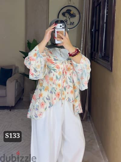    سوت 3 قطع بلوزه مشجره تحفه