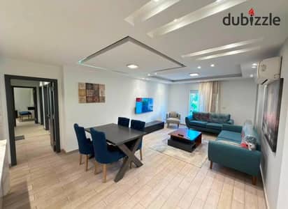 Furnished apartment for rent first tenancy ultra super lux finishing near the Old Market services the Food Court Gate 6 and Ahmed Afifi Mosque Rehab 1