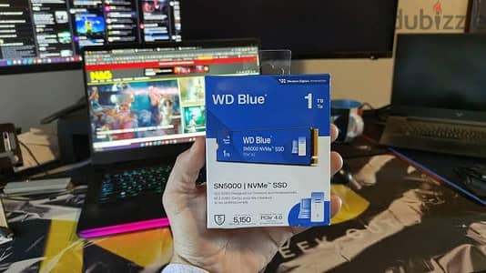 WD Blue SN5000 NVMe PCIe Gen 4 مساحة 1 تيرا (1TB)