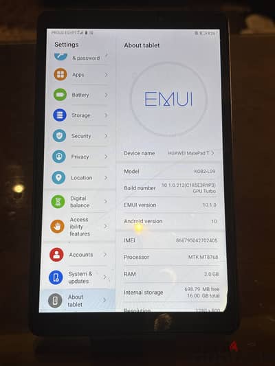 Huawei Matepad T8