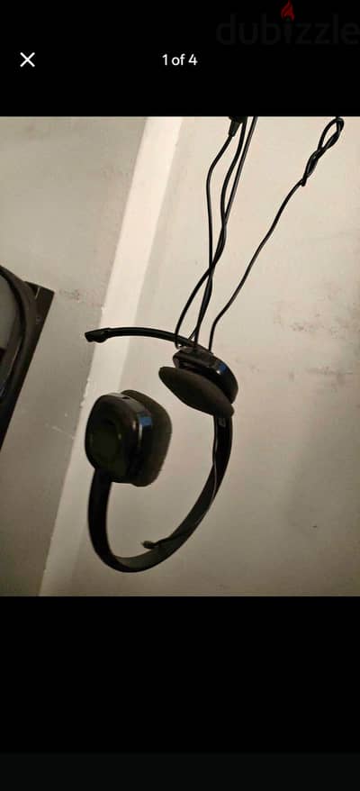 logitech headphones  wired with mic سماعات لوجيتك بسلك و مايك