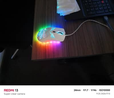 ماوس جيمنج HXSJ J900 RGB مستعمل بحالة الجديد للبيع