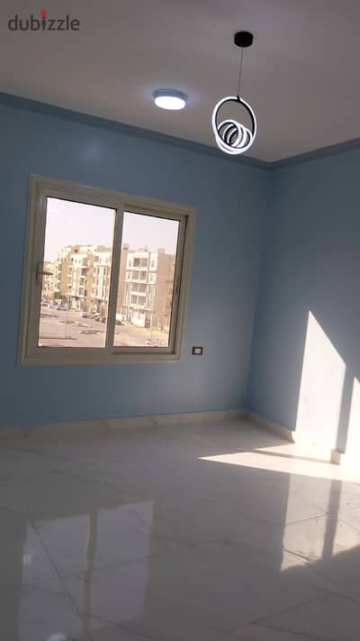 Apartment for rent unfurnished in the Fifth Settlement, Andalus 2, in a distinguished location near the American University, first residence, area 130 sqm, consisting of 3 rooms - reception - bathroom - kitchen