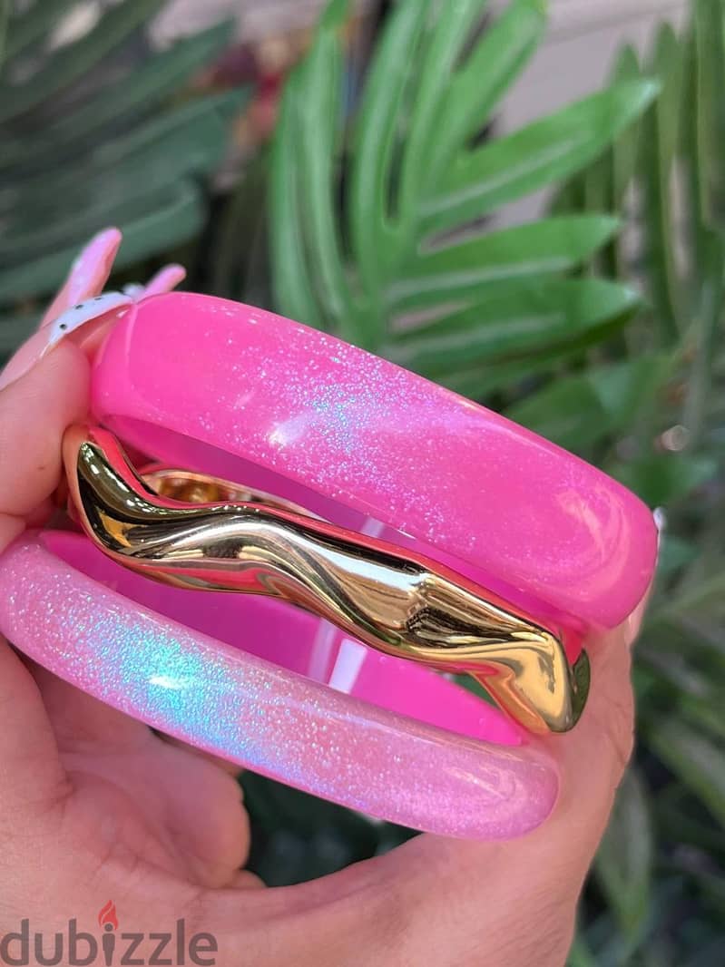 Trendy 3-Piece Chunky Bangles Set 13