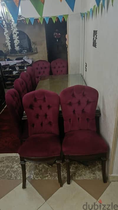 سفرة خشب زان وبوفيه