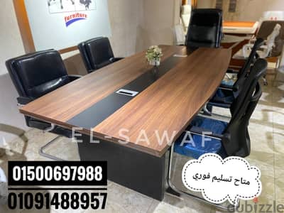 ترابيزة اجتماعات مودرن-ترابيزة اجتماعات خشب mdfاسباني-اثاث مكتبي
