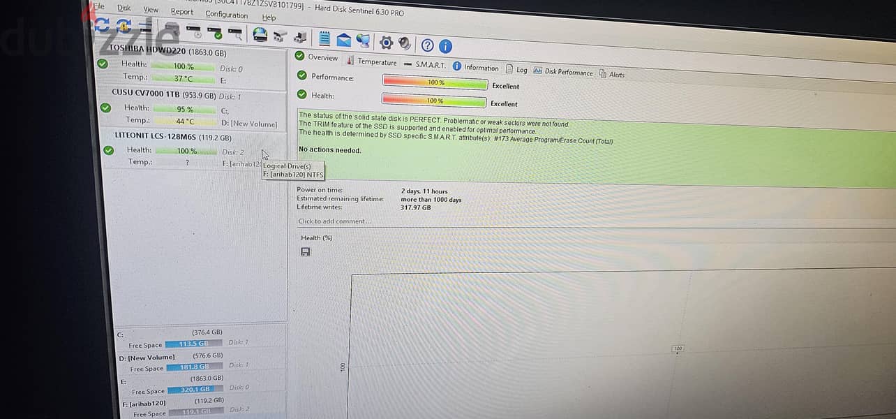 Hard ssd 128 g 1