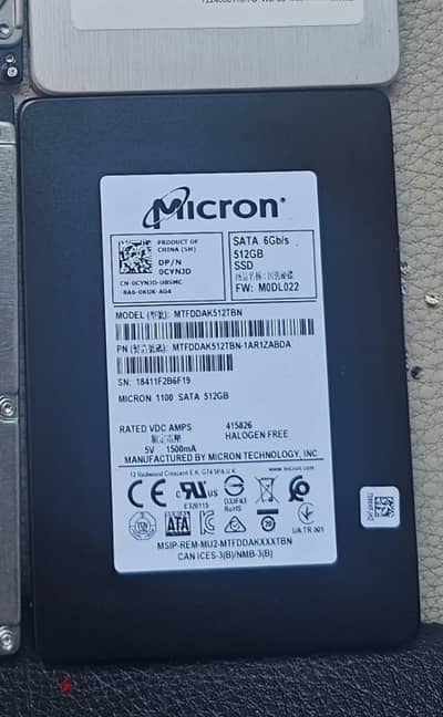 هارد Micron SSD 512GB