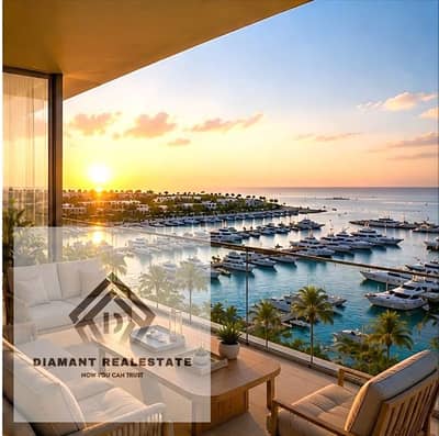 Villa fully finished for sale first row on marina in Heart of Ras ElHekma, with Over 10Years payment plan in Salt Marina Ras El Hekma