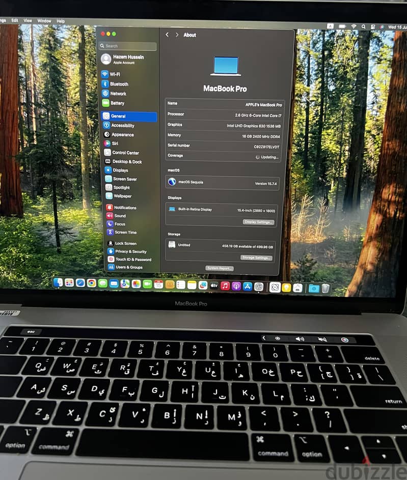 MacBook Pro 2019 core i7 2