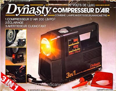 Dynasty Air Compressor 3 in 1 Deluxe 12 volt