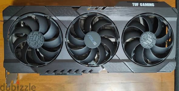 للبيع الكارت بالكرتونة و بحاله ممتازة  asus tuf rtx 3080 12gb