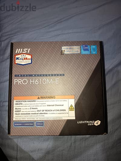 motherboard msi pro h610 ddr 5