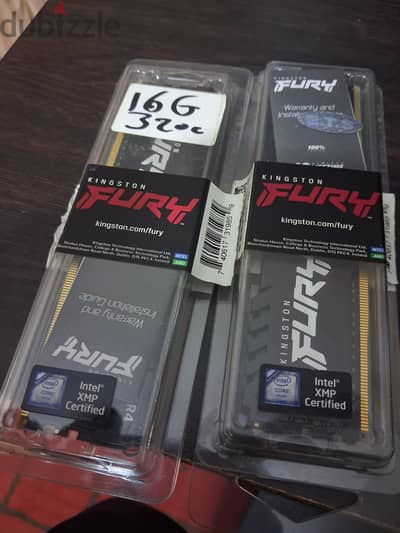 2 x 16 gb DDR4 desktop ram kingston Fury