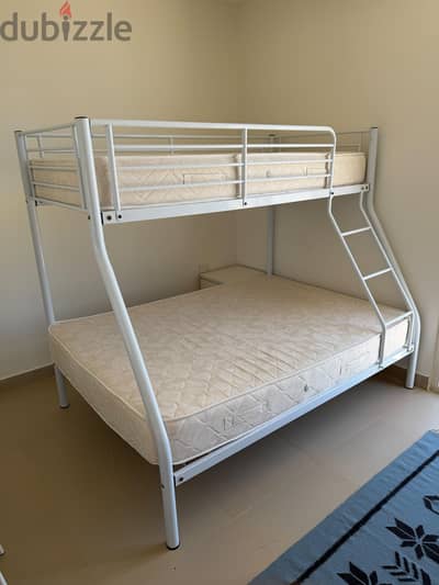 bunk bed with matresses سرير بدورين بالمراتب