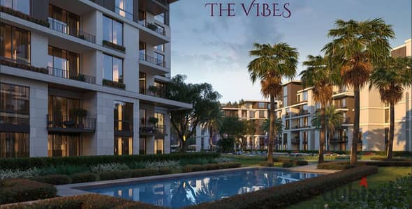 94m +40m apartment at Tesla Residence, Al Wahat Road for 3.9M, 10% down payment and 10 years installments, 10 minutes from Zayed and Mall of Egypt, delivery in 3 years with integrated services.