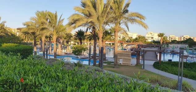 “For sale: distinctive twin house featuring an open view and a private swimming pool in Amwaj, Sidi Abdel Rahman, North Coast. ”