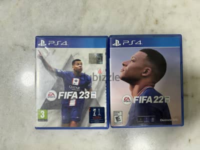 Fifa 22 and Fifa 23 ,used (Ps4)