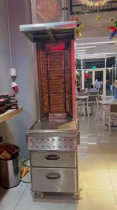 ماكينه شاورما 1 سيخ كهرباء ستاند