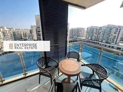 A chalet in the first row on the tourist promenade directly opposite Al Alamein Towers, fully finished and ready for immediate occupancy with a 50% ca