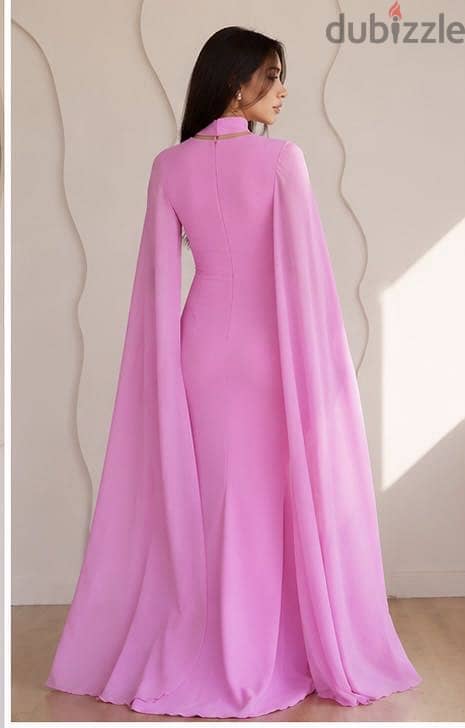 Classy fuchsia dress/ فوشيا دانتيل 1